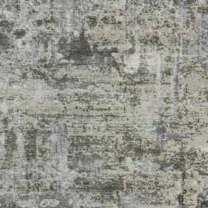 10 X 14 Pewter Gray Abstract Polyester Area Rug Stain Resistant Indoor Outdoor
