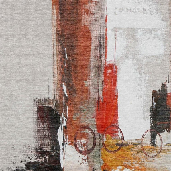 10 X 14 Abstract Polyester Area Rug Stain Resistant for Indoor Outdoor Use