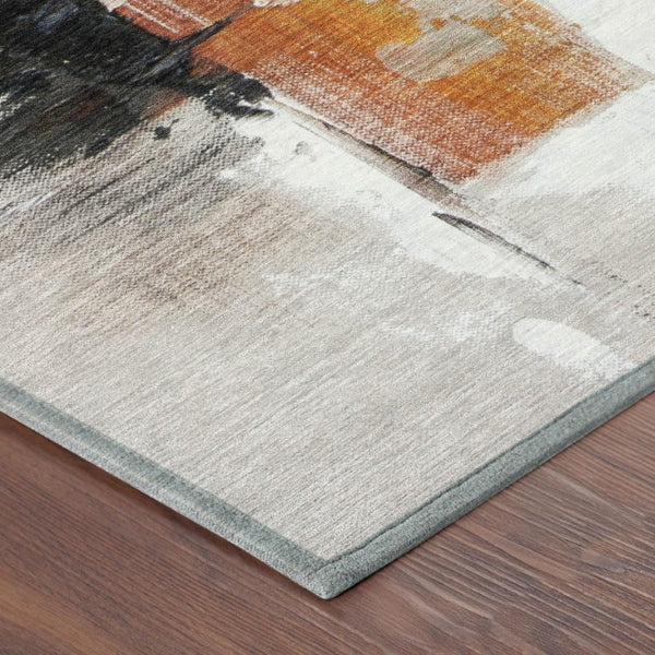 10 X 14 Abstract Polyester Area Rug Stain Resistant for Indoor Outdoor Use
