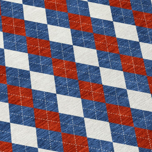 5 X 8 Geometric Polyester Area Rug Washable Indoor Outdoor Blue Ivory Stain Resistant