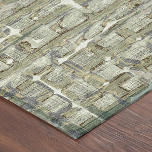 8 X 10 Geometric Polyester Area Rug for Indoor Outdoor Patios Stain Resistant