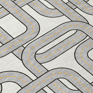 9x12 Geometric Polyester Area Rug Stain Resistant for Indoor Outdoor Living