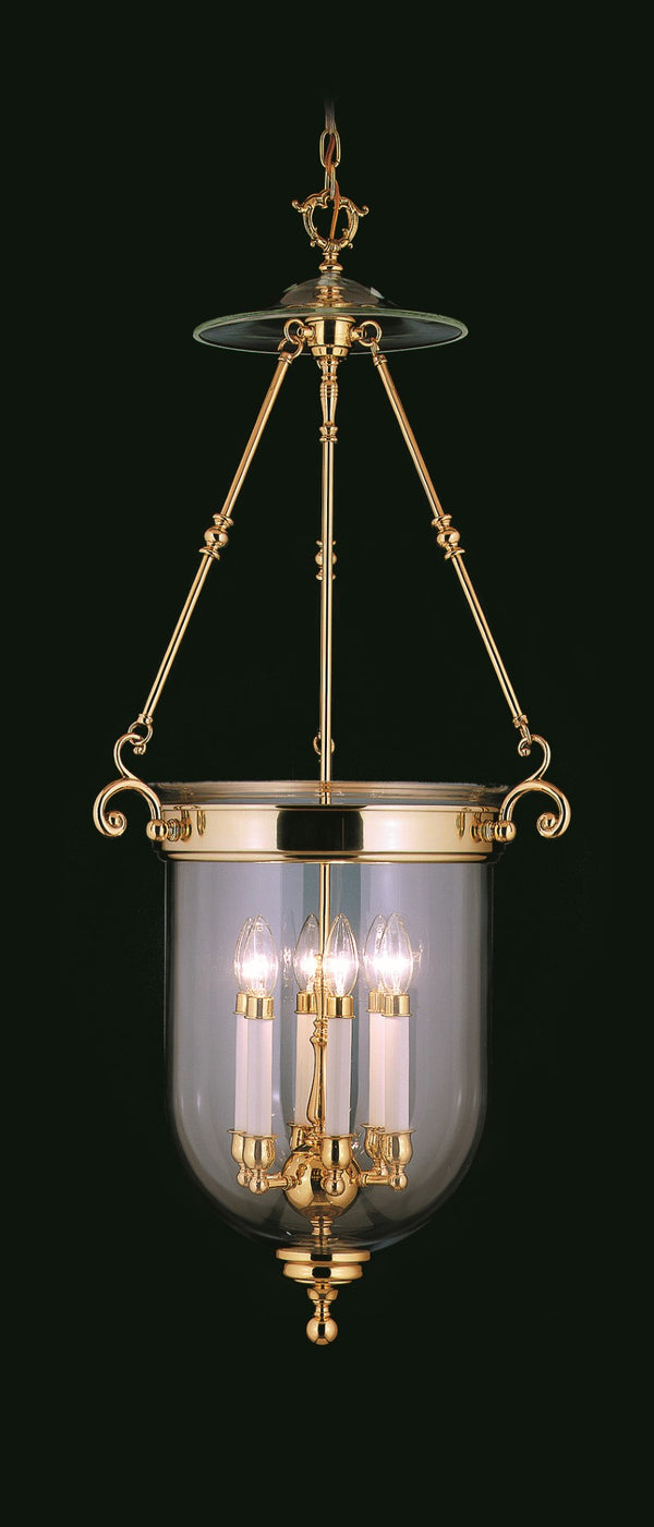 Framburg 6-light Elegant Georgian Style Foyer Chandelier - Handcrafted Usa Design For Timeless Charm Polished Brass Metal 7406 Pb