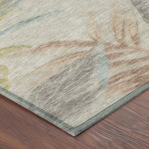 8x10 Floral Polyester Area Rug Stain Resistant Indoor Outdoor Patio Living Room