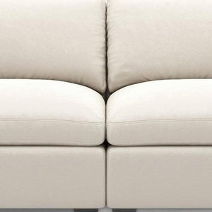 75 Inch Velvet Modular Loveseat with Plush Cushions for Stylish Contemporary Living Rooms