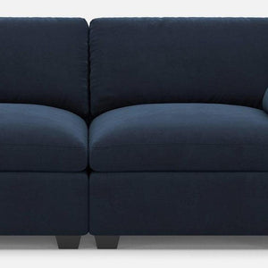75 Inch Velvet Modular Loveseat with Plush Cushions for Stylish Contemporary Living Rooms