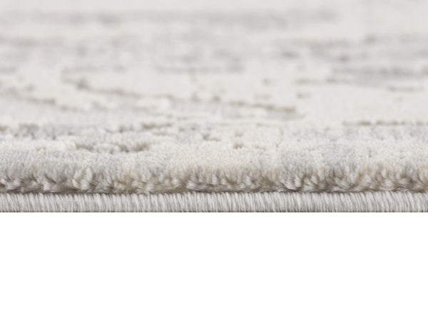 7 Foot Polypropylene Abstract Runner Rug Stain Resistant Neutral Tones Hallway Accent