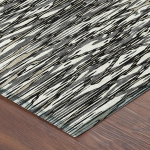8 Ft X 10 Ft Abstract Polyester Area Rug Washable for Indoor Outdoor Use