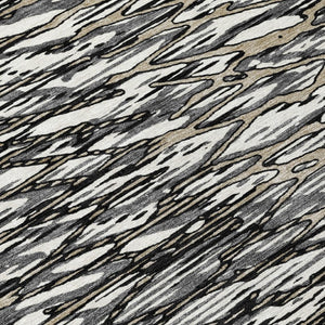 8 Ft X 10 Ft Abstract Polyester Area Rug Washable for Indoor Outdoor Use