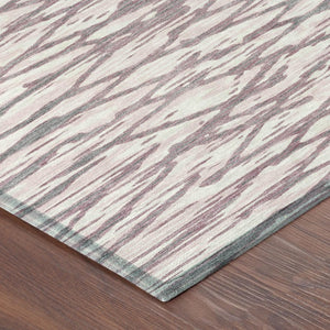 8 X 10 Blush Pink Abstract Polyester Area Rug Washable for Patio or Living Room