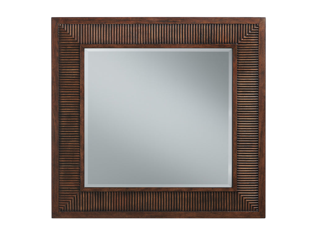 Lexington Helena Square Mirror - Transitional Mitered Frame With Beveled Glass For Elegant Home Décor Montecito  740-202