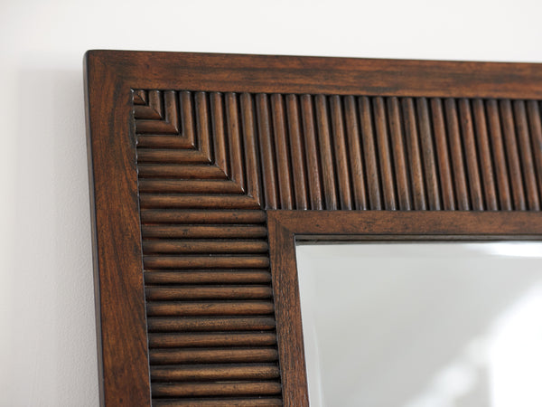 Lexington Helena Square Mirror - Transitional Mitered Frame With Beveled Glass For Elegant Home Décor Montecito  740-202