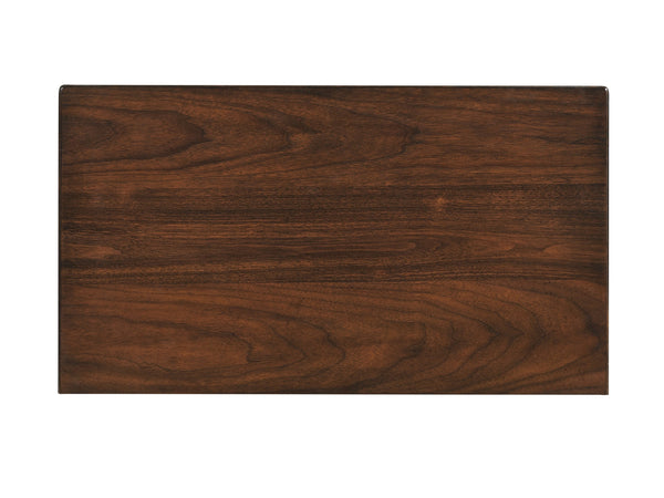 Lexington Napa Nightstand With Soft Close Drawers - Elegant Walnut Finish And Artisan Metal Accents Montecito  740-621