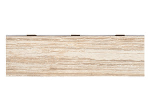 Lexington Tiburon Sideboard With Artisan Metal Base And Tiger Brown Travertine Top For Elegant Storage Solutions Montecito  740-869c