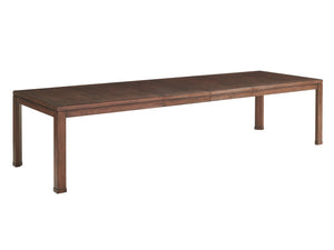 Lexington Elk Grove Elegant Rectangular Dining Table With Artisan Metal Base And Expansive Seating For Ten Montecito  740-877