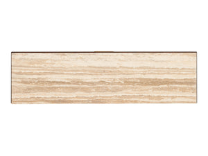 Lexington Santa Clara Hall Chest With Elegant Tiger Brown Travertine Top And Artisan Metal Accents Montecito  740-972c