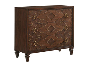 Lexington Woodland Hall Chest - Elegant Drawer Design With Nailhead Trim And Rich Walnut Finish For Your Home Montecito  740-973