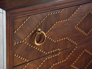 Lexington Woodland Hall Chest - Elegant Drawer Design With Nailhead Trim And Rich Walnut Finish For Your Home Montecito  740-973