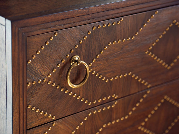 Lexington Woodland Hall Chest - Elegant Drawer Design With Nailhead Trim And Rich Walnut Finish For Your Home Montecito  740-973