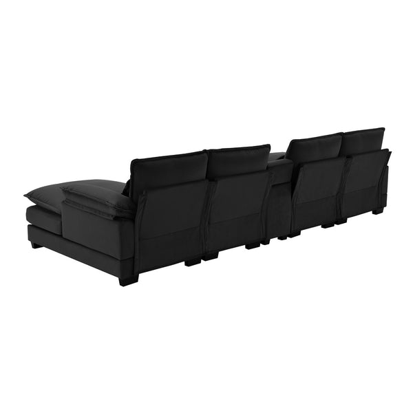 English Elm 8004aac-package Stylish Accent Furniture Set for Modern Living Spaces Black N723P240821T