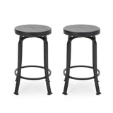 Christopher Knight Home® - Noble House - Skyla Modern Industrial Swiveling Counter Stool (Set of 2)