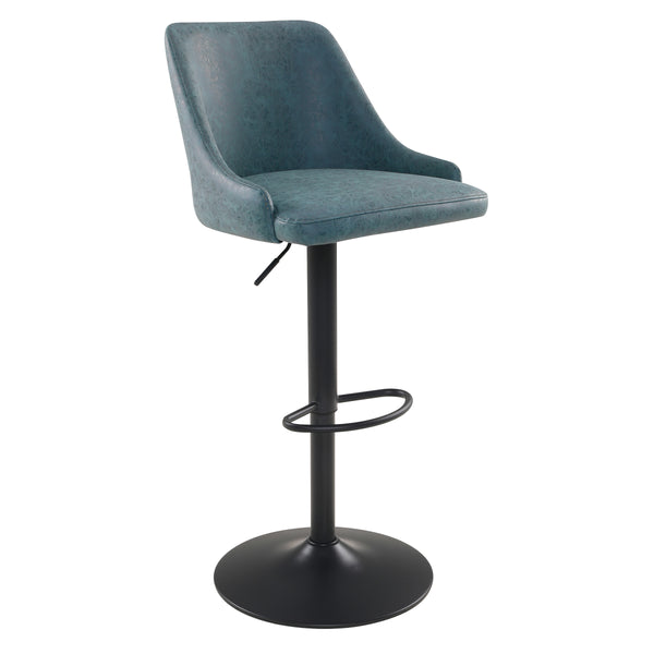 OSP Home Furnishings Sylmar Height Adjustable Stool Navy