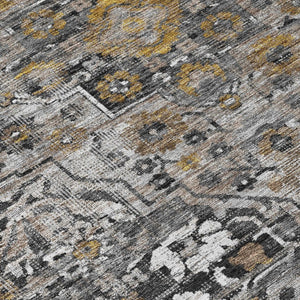 8x10 Floral Medallion Polyester Area Rug Washable Stain Resistant Indoor Outdoor Decor