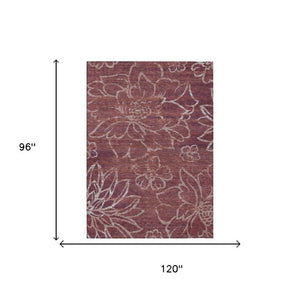 8 X 10 Floral Polyester Indoor Outdoor Rug Washable Stain Resistant Patio Porch