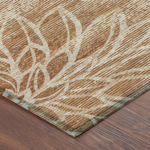 8x10 Floral Polyester Area Rug Stain Resistant for Indoor Outdoor Patios