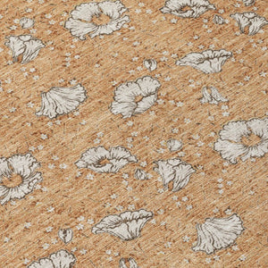 8 X 10 Floral Polyester Area Rug Washable Stain Resistant Patio Porch Living Room