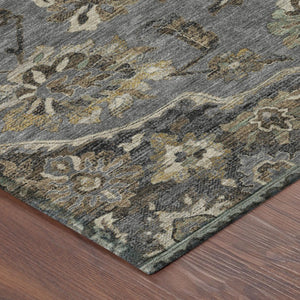10 Ft Floral Medallion Polyester Area Rug Stain Resistant for Indoor Outdoor Use