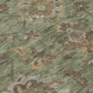 5 X 8 Floral Medallion Polyester Area Rug Stain Resistant Indoor Outdoor Use