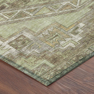 10 X 14 Southwestern Polyester Area Rug Stain Resistant Indoor Outdoor Patio