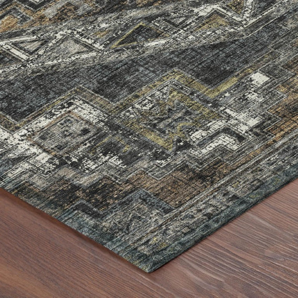 10 Ft X 14 Ft Southwestern Polyester Area Rug Washable Stain Resistant Patio