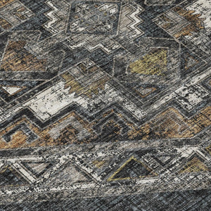 10 Ft X 14 Ft Southwestern Polyester Area Rug Washable Stain Resistant Patio