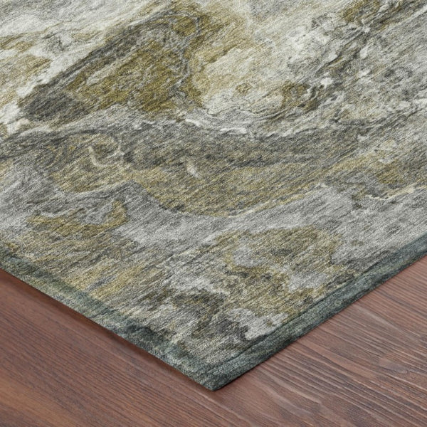 5 X 8 Abstract Washable Polyester Area Rug for Indoor Outdoor Patio and Living Rooms