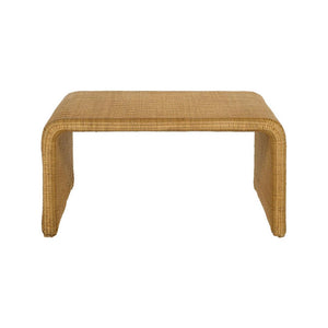 English Elm Square Woven Rattan Coffee Table - Handcrafted Natural Design For Bohemian Living Room Style & Storage B016P378148-GIGA