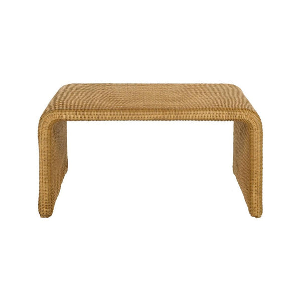 English Elm Square Woven Rattan Coffee Table - Handcrafted Natural Design For Bohemian Living Room Style & Storage B016P378148-GIGA