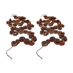 White Brush Palm Rule Garland - Set Of 2 742025/S2 Elk Home