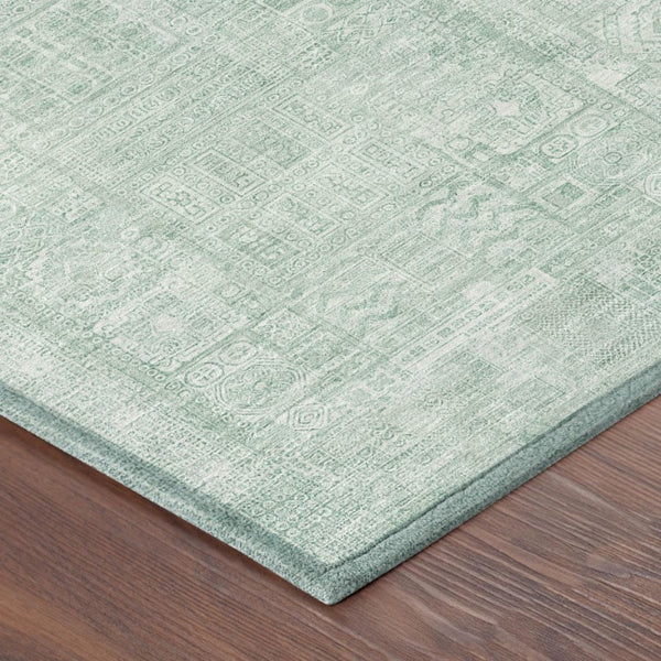 5x8 Oriental Polyester Area Rug Washable Stain Resistant for Patio and Living Room