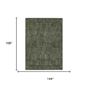 9 X 12 Oriental Polyester Area Rug Stain Resistant for Indoor Outdoor Living Spaces
