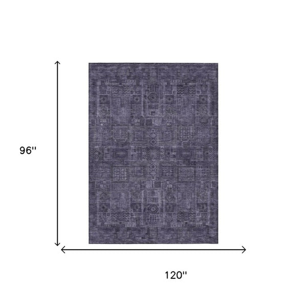 8 X 10 Oriental Polyester Area Rug Stain Resistant Washable Indoor Outdoor Use