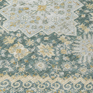 10 X 14 Oriental Polyester Area Rug Stain Resistant Washable for Patio or Living Room