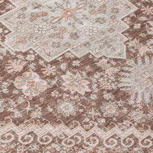 10 Foot Oriental Area Rug Washable Polyester Indoor Outdoor Stain Resistant Accent