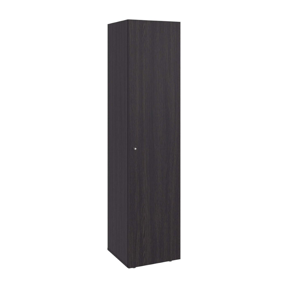 English Elm Wenge Finish Slim Four Shelf Storage Cabinet for Bedroom Hallway or Tight Spaces B062P483762