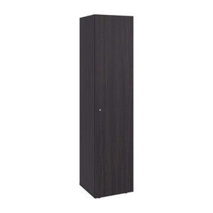 English Elm Wenge Finish Slim Four Shelf Storage Cabinet for Bedroom Hallway or Tight Spaces B062P483762