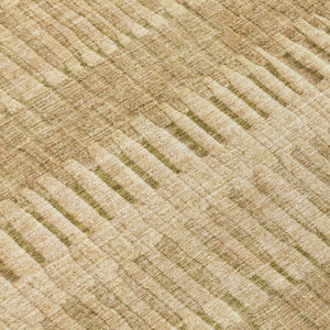 5 X 8 Copper Orange Striped Polyester Area Rug Washable Stain Resistant Indoor Outdoor