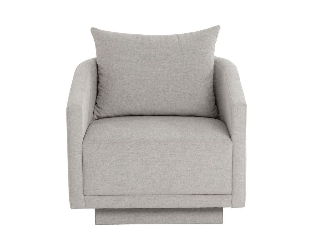 Sunpan Gannon Armchair - Modern Elegance In Ernst Sandstone Fabric For Refined Comfort In Your Home Grey Fabric 111670
