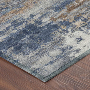10 X 14 Abstract Polyester Area Rug Washable Design for Indoor Outdoor Use