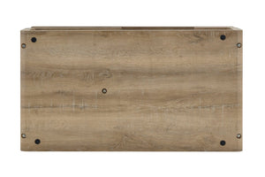 English Elm A Modern Two-tier Mdf Coffee Table with Open Shelf for Living Room Storage Wood W3875P396830
